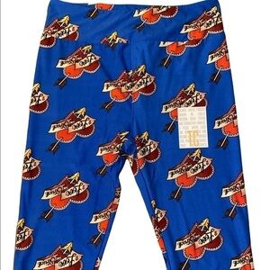 NWT LuLaRoe Valentine’s Day Leggings!  Heart & Arrow. Love Struck. Royal Blue!